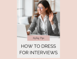 How to dress for interview